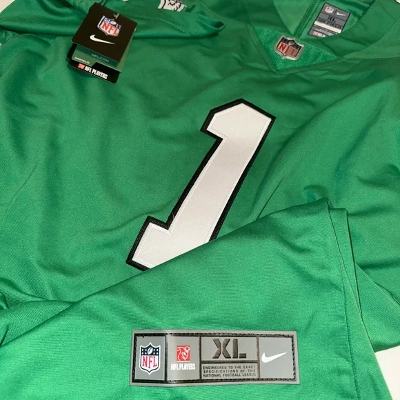 Philadelphia Eagles Green NFL Jersey - Picture 6 of 9